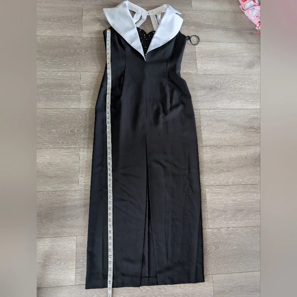 Tonight Elegant Black and White Evening Dress - Picture 7 of 9